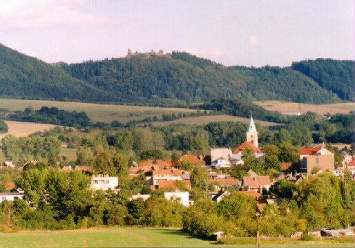 Pohled na Ronov nad Doubravou od zpadu